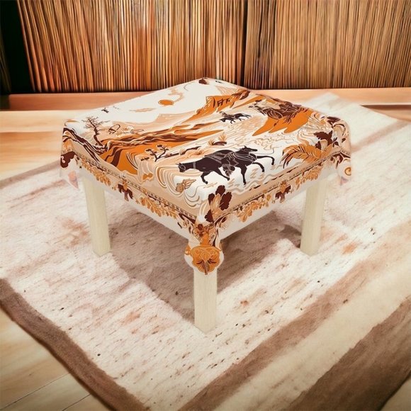 Cowgirl Tablecloth | Boho Tablecloth | Vintage Tablecloth | Rectangle Square - Picture 3 of 9